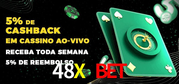 Promoções do cassino ao Vivo 48X Bet